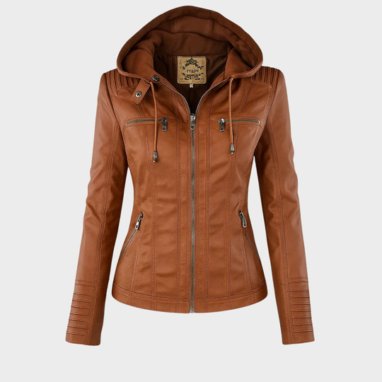 Reagan - Blouson Moto En Cuir Ajusté