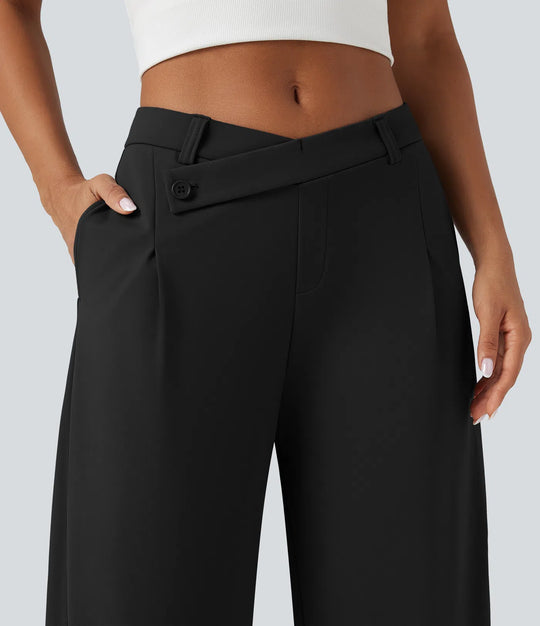 Luciellé -Pantalon á Ceinture Croisée