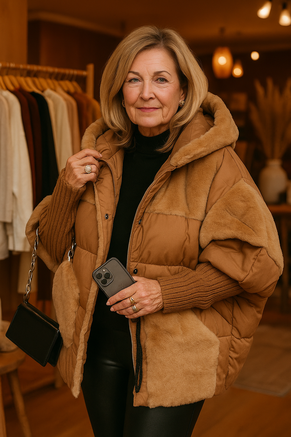 Ella - Doudoune Luxe Velours