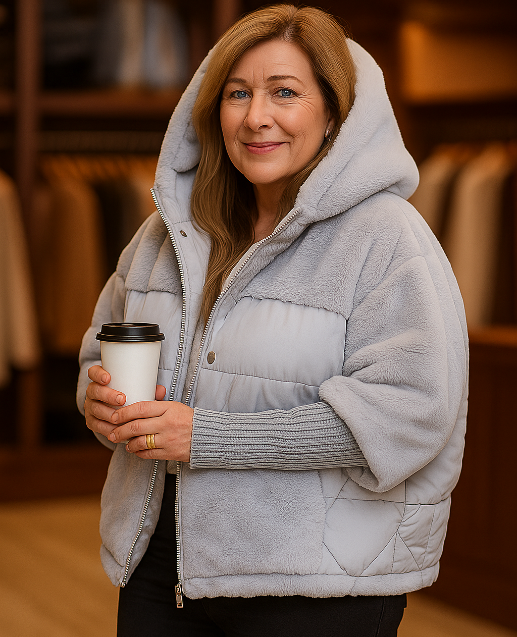 Ella - Doudoune Luxe Velours