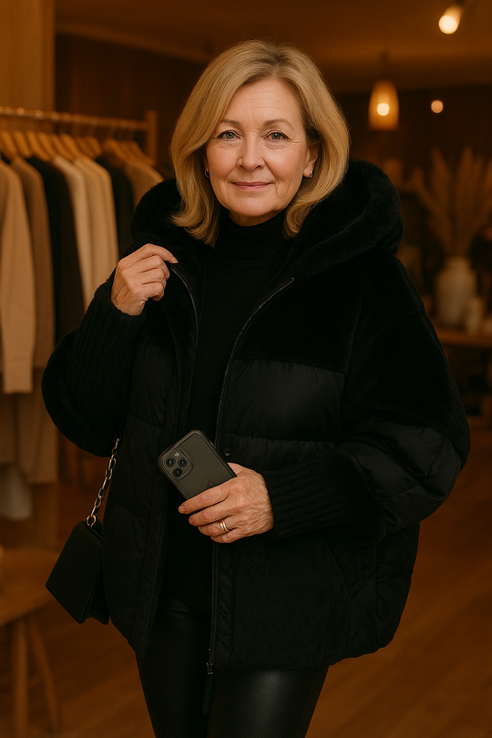 Ella - Doudoune Luxe Velours