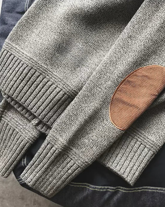 Henry - Pull en Laine Avec Coudières