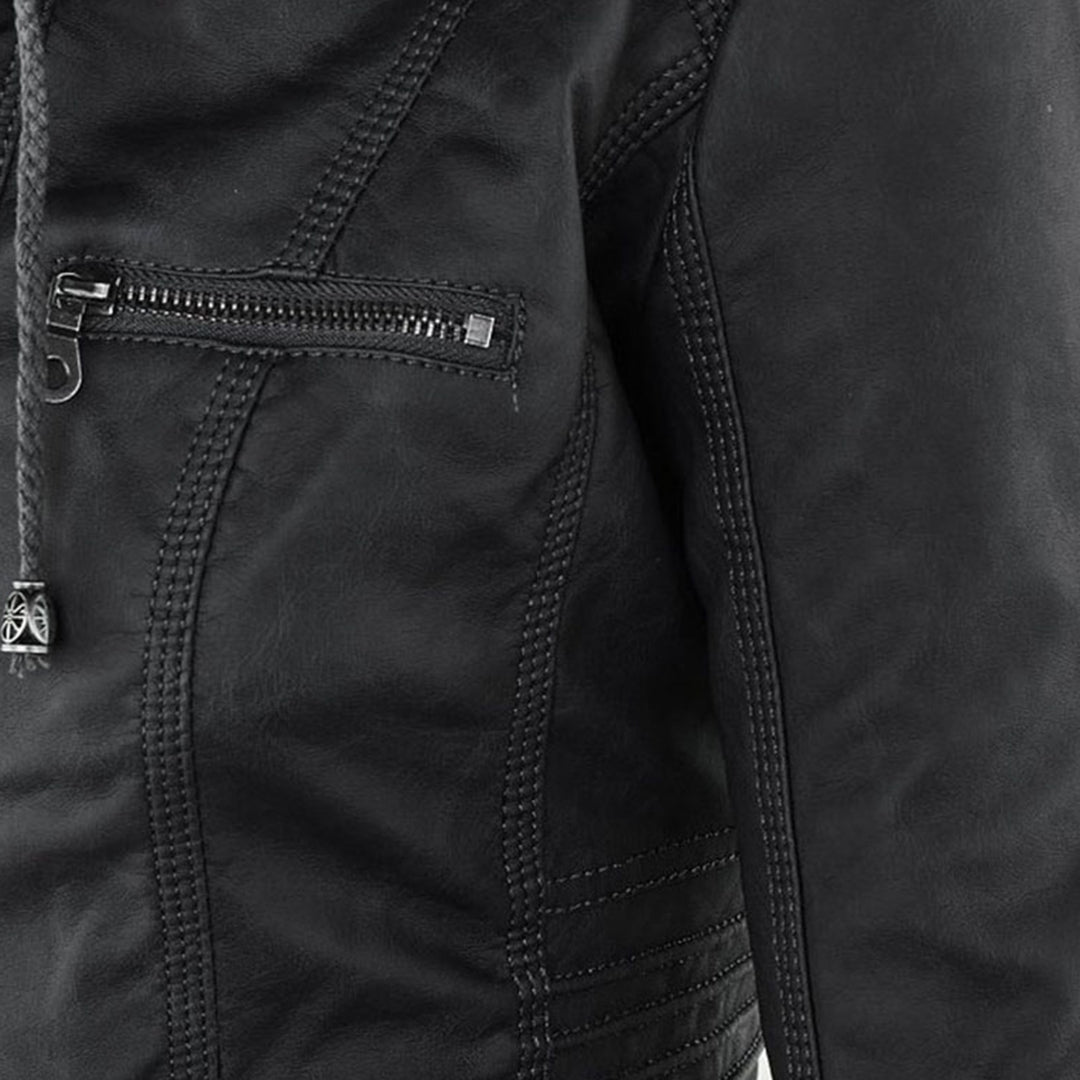 Reagan - Blouson Moto En Cuir Ajusté