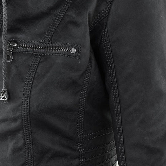 Reagan - Blouson Moto En Cuir Ajusté