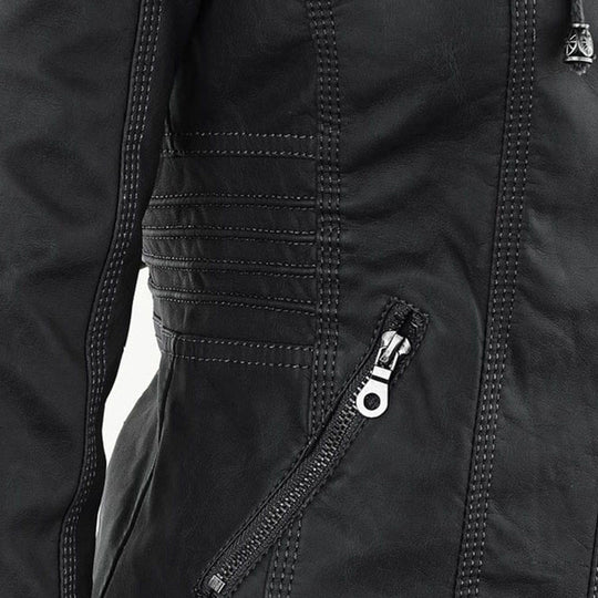 Reagan - Blouson Moto En Cuir Ajusté