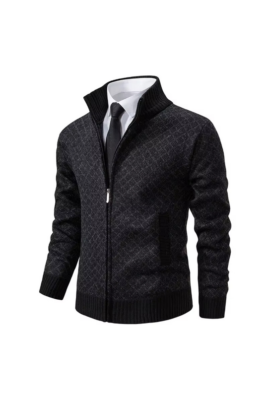 Harald - Cardigan Zippé en Maille