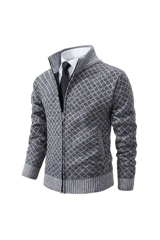 Harald - Cardigan Zippé en Maille