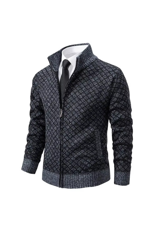 Harald - Cardigan Zippé en Maille
