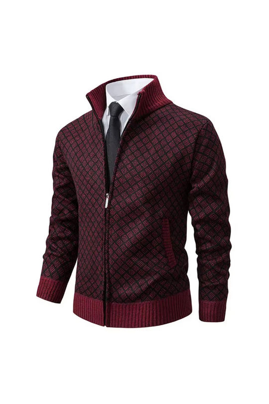 Harald - Cardigan Zippé en Maille
