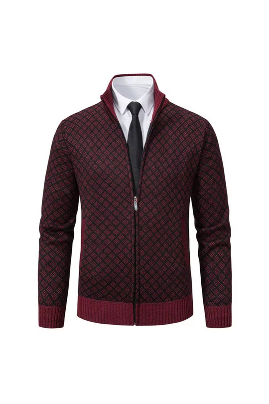 Harald - Cardigan Zippé en Maille