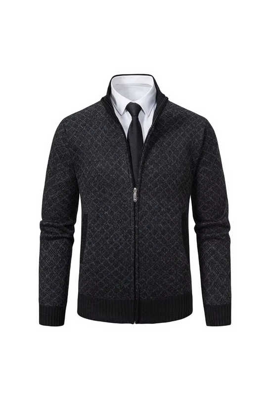 Harald - Cardigan Zippé en Maille