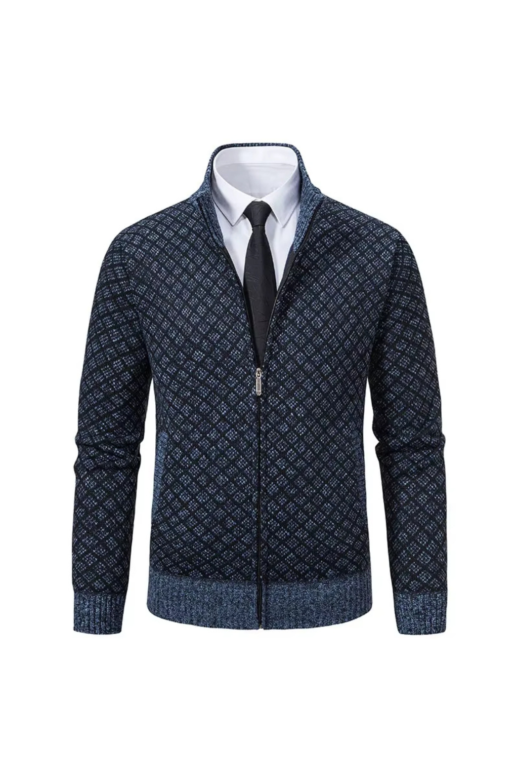 Harald - Cardigan Zippé en Maille