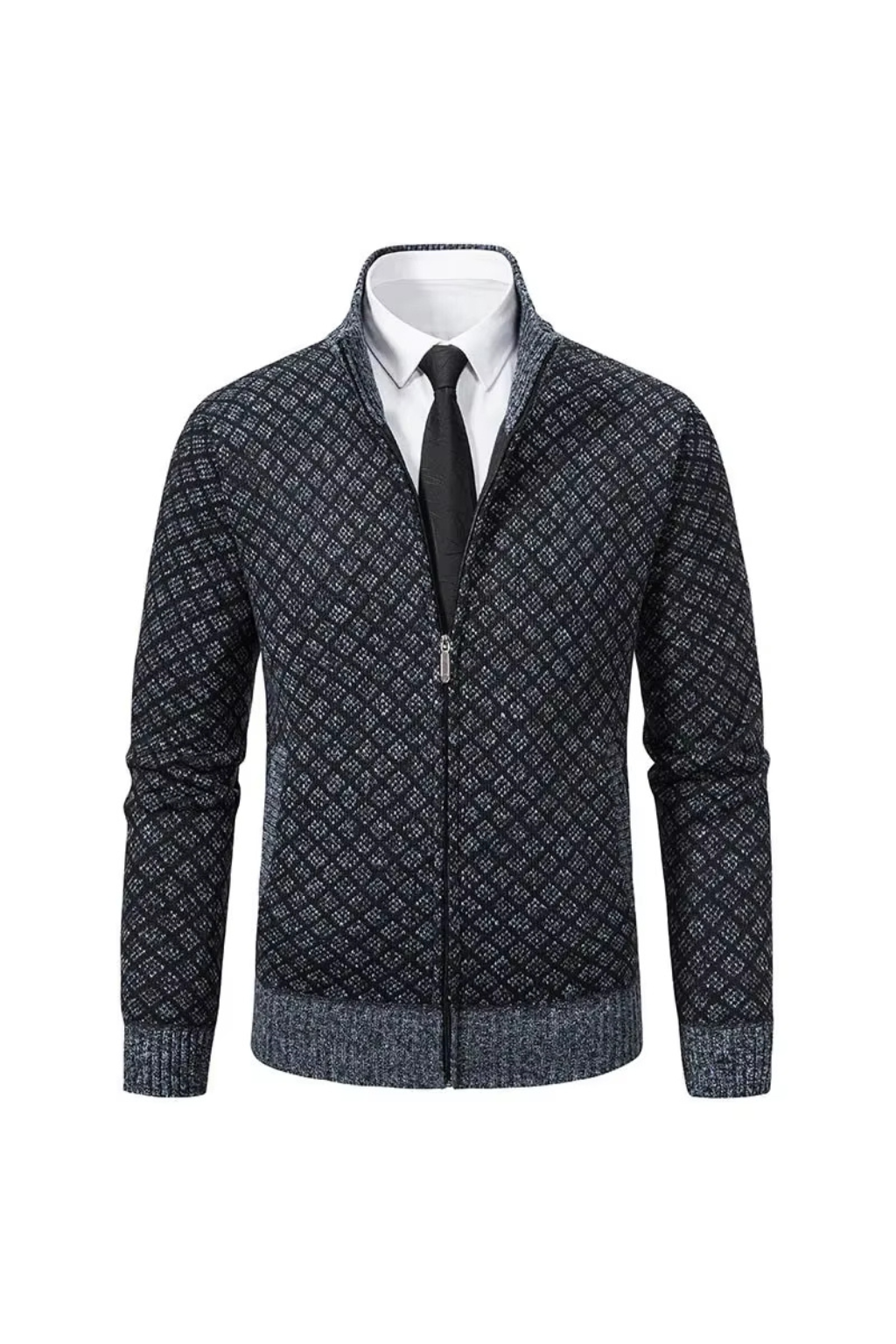 Harald - Cardigan Zippé en Maille