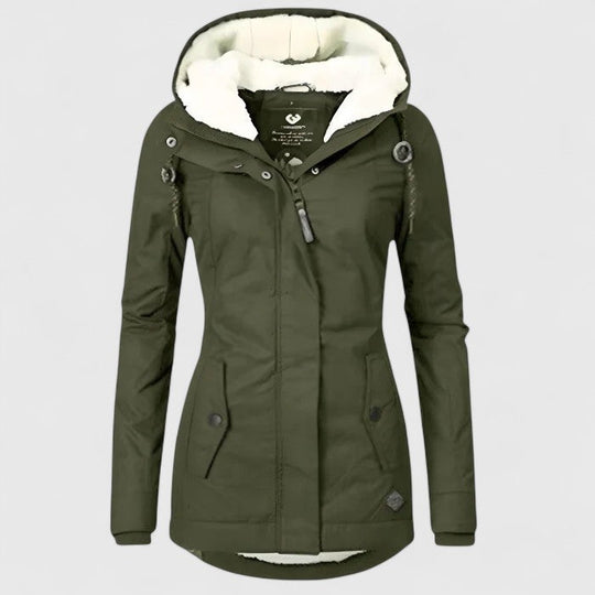 Amélie - Parka hiver doublée en polaire