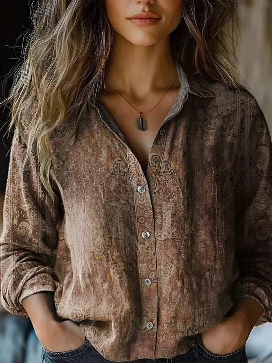 Fleur - Blouse Nature Élégante