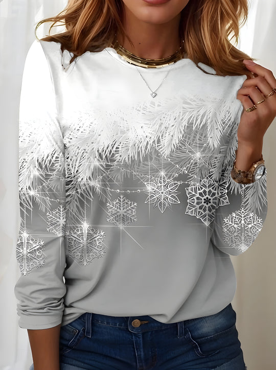Sweat À Imprimé Flocon De Neige