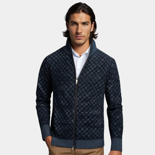 Harald - Cardigan Zippé en Maille
