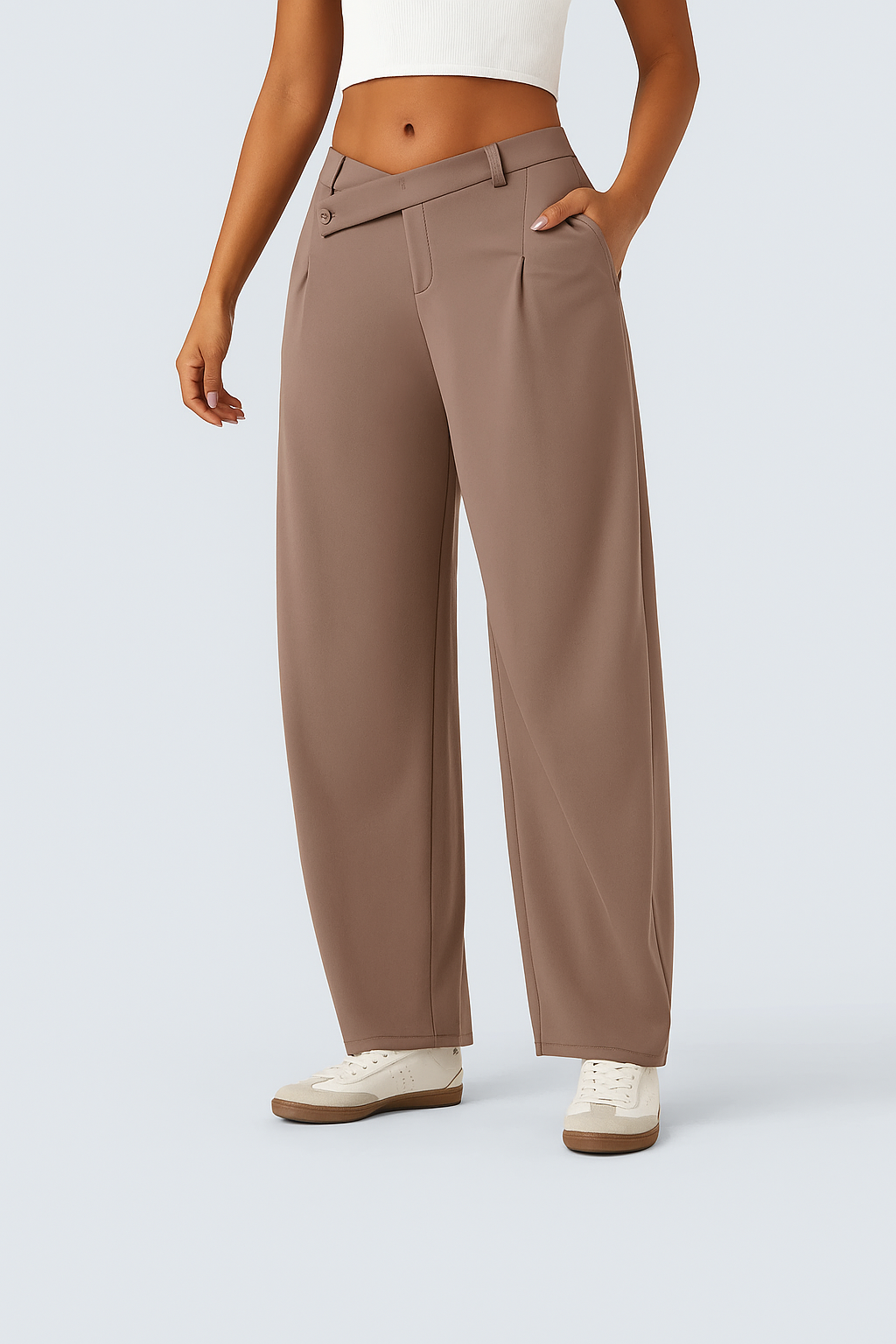 Luciellé -Pantalon á Ceinture Croisée