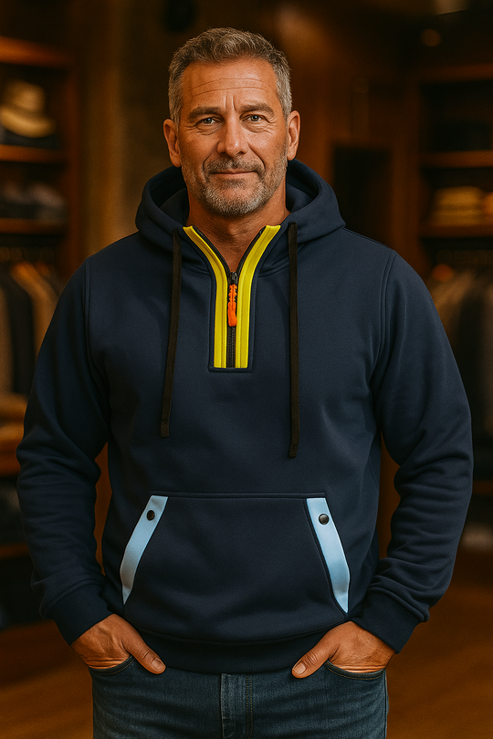 Lucas – Le Hoodie Bicolore Urbain