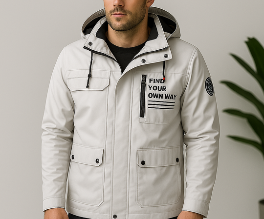 Nicolas - Parka Imperméable Blanche