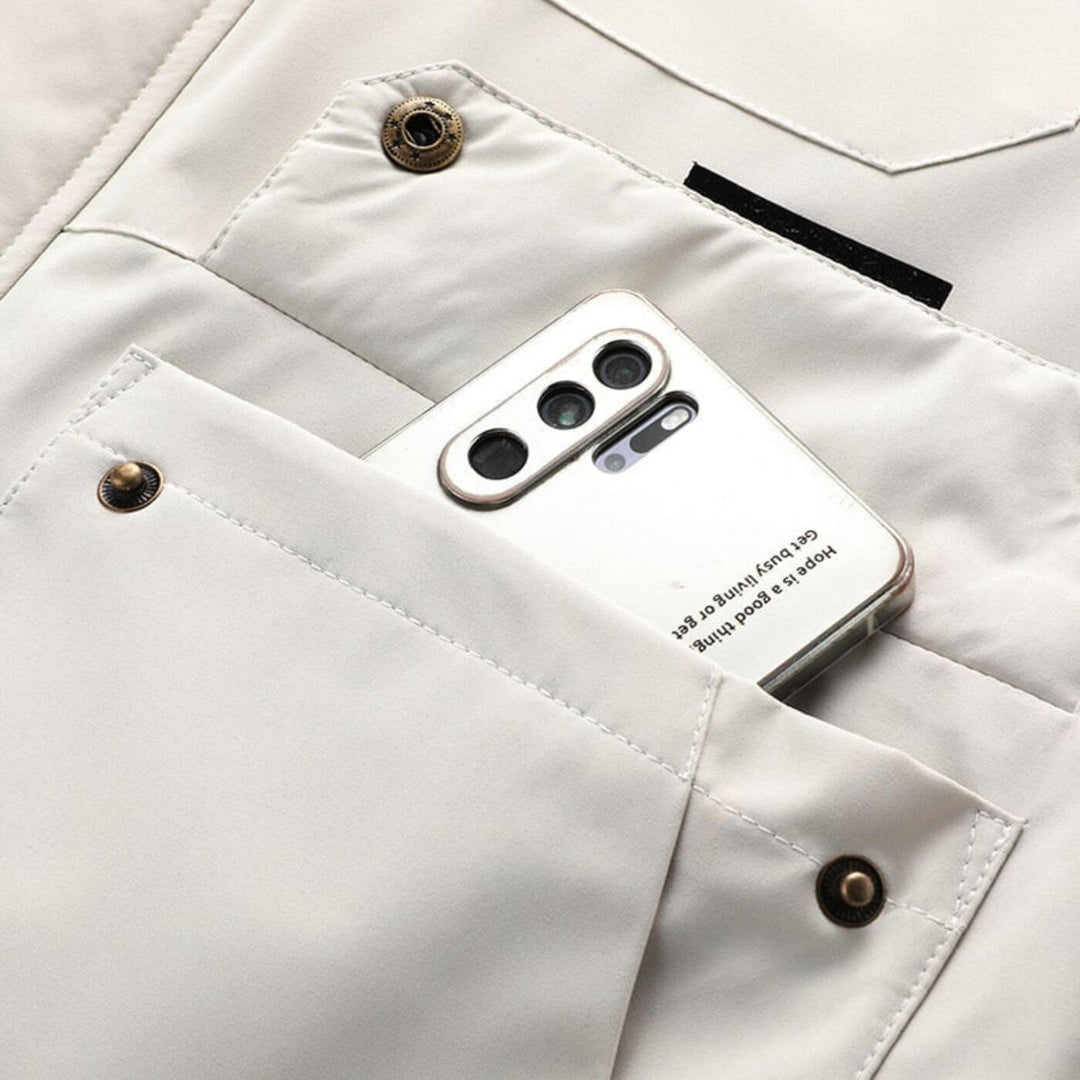 Nicolas - Parka Imperméable Blanche