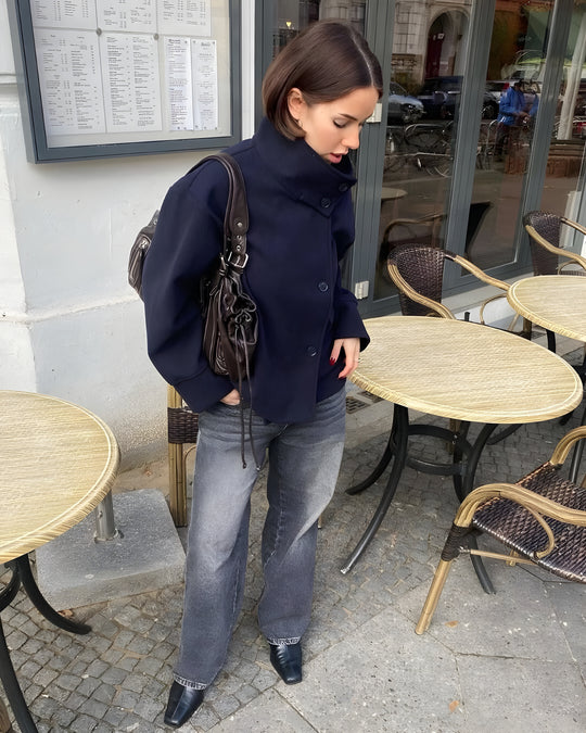 Rosalia - Manteau Élégant Avec Col