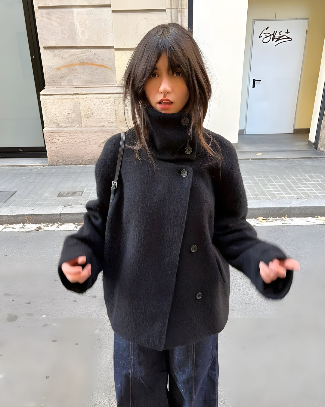 Rosalia - Manteau Élégant Avec Col